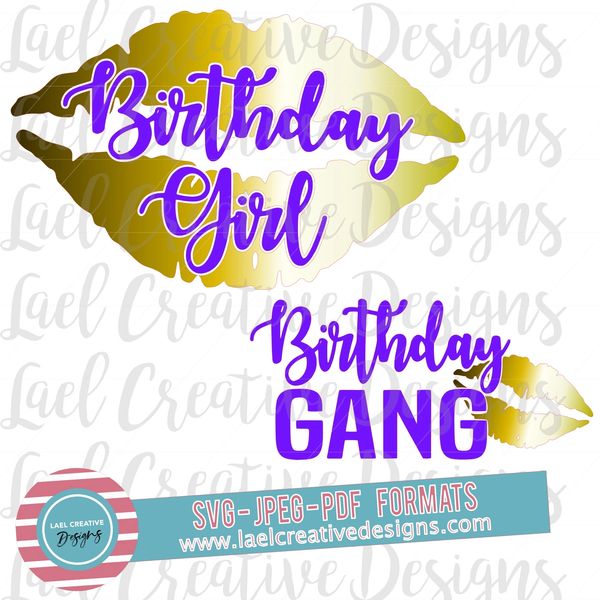 Download Birthday Gang Svg