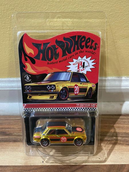 2020 Hot Wheels RLC Exclusive '71 Datsun 510 Gold Red Line Club 