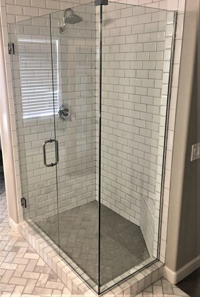 FRAMELESS NEO ANGLE CORNER SHOWER ENCLOSURE PHOENIX AZ, Pinnacle Shower  Doors