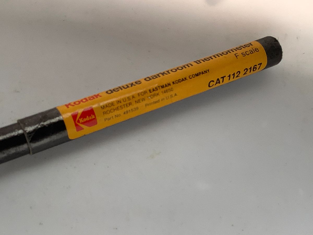 Kodak Deluxe Darkroom Thermometer, Vintage w/Case, Works