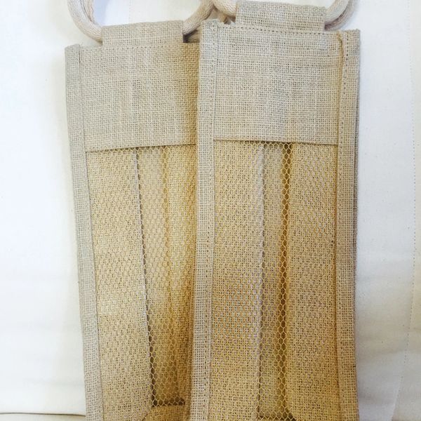 Jute Wine Bags- Pack of 2