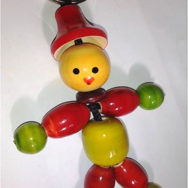 Pair of Colorful Clown Key Chains