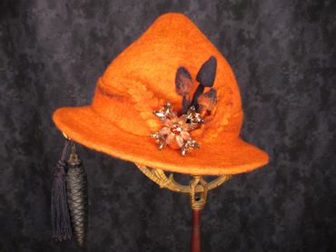 Fantasy Cosplay Unisex Hat Handfelted Wool Original  Fairy Hat  Funky 