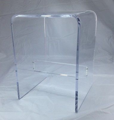 Acrylic best sale shower bench