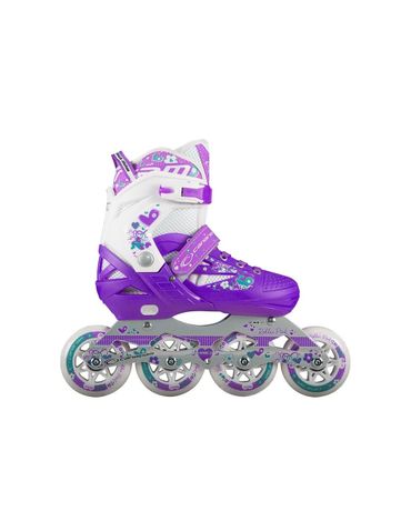 Patines semiprofesionales canariam, roller pink morado, bogota 