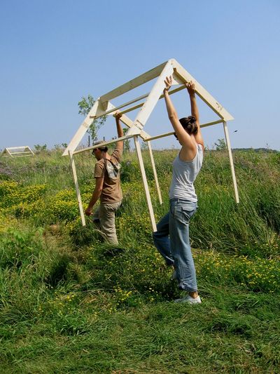 Earth Art installations are part of HotBox projects, mentoring emerging artist through public programs