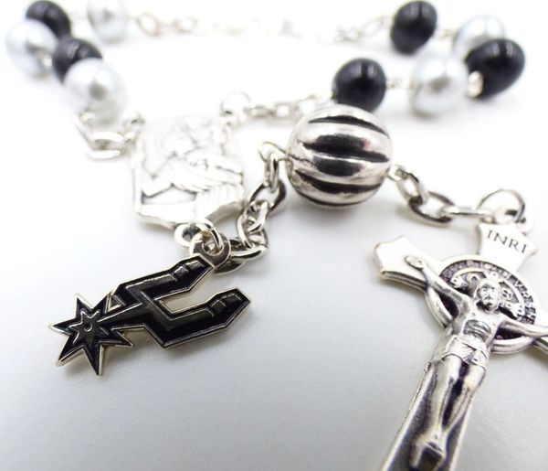 SAN ANTONIO SPURS AUTO ROSARY Classic and Sports Team Catholic Rosary