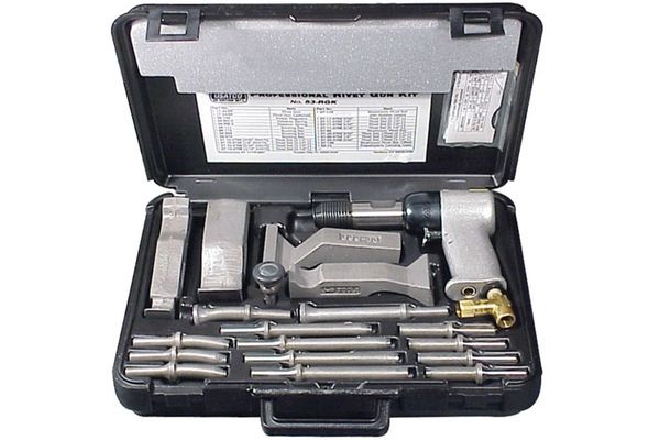 Pro Rivet Set Kit With 3X Rivet Gun