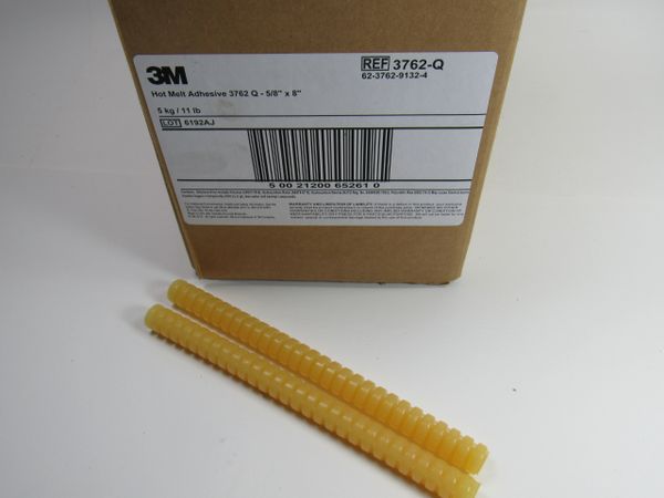 3M Hot Melt Adhesive 3762 Q, Tan, 5/8 in x 8 in