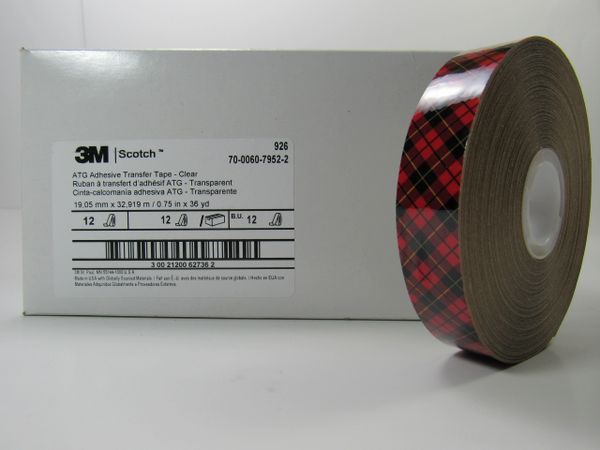 3M 926 .75" (3/4") x 36YD **carton of 12 rolls**