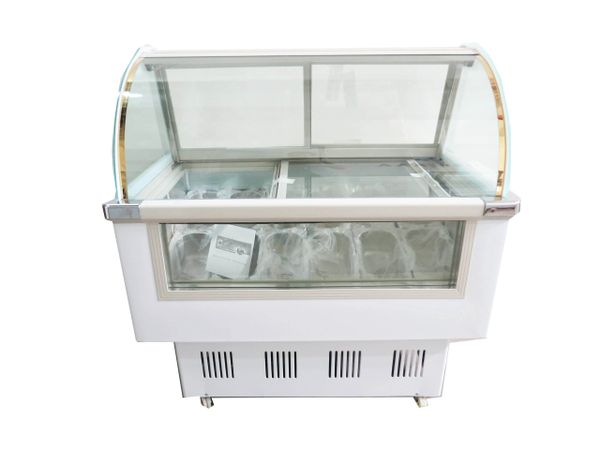 12 Pans Gelato Freezer Display Case 1.2BDQ