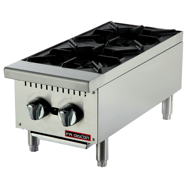 12” Two Burners Counter Top Hot plate NATURAL / LP Gas FTHP122
