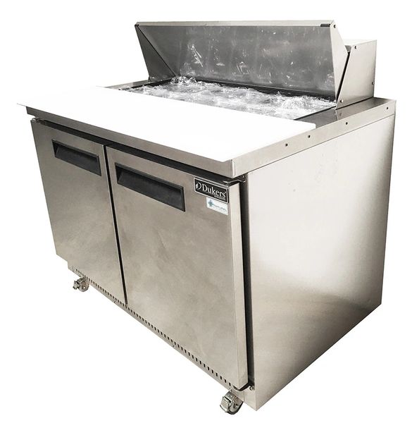Dukers DSP4812S2 NSF 2 Doors 48" Stainless Steel Commercial Food