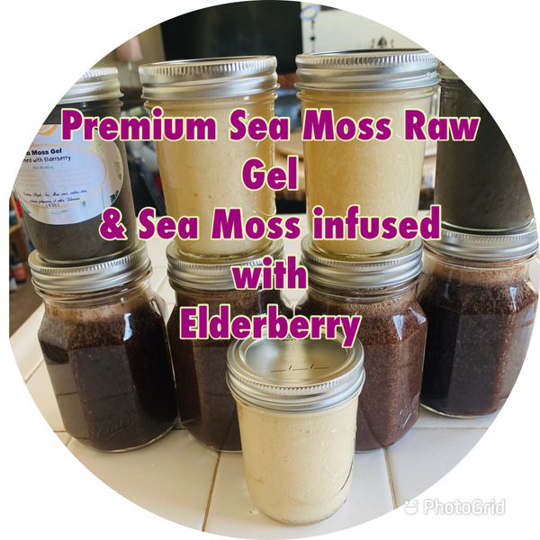 Sea Moss Gel Drink &Sea Moss Infuse/Elderberry