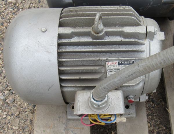 Used AJAX Electric Motor Corp 5 HP, 3 PH, 184T Frame Motor (ID#R05 104/