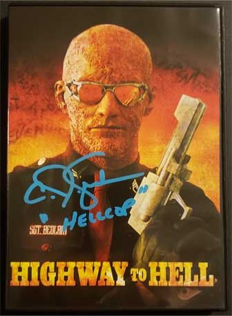 C.J. Graham signed "Hellcop" Highway to Hell DVD