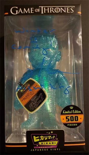 Richard Brake signed Night King Game of Thrones figure, "Night King", "Winter is Coming", ltd edition 500