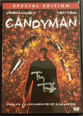 Tony Todd autographed Candyman DVD