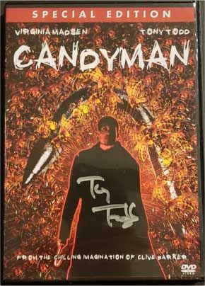 Tony Todd autographed Candyman DVD