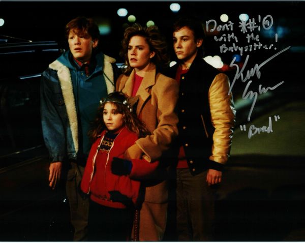 Keith Coogan autograph 8x10, Adventures of Babysitting, RARE inscription