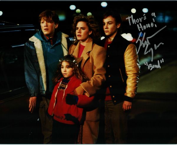 Keith Coogan autograph 8x10, Adventures of Babysitting, MUST SEE inscription