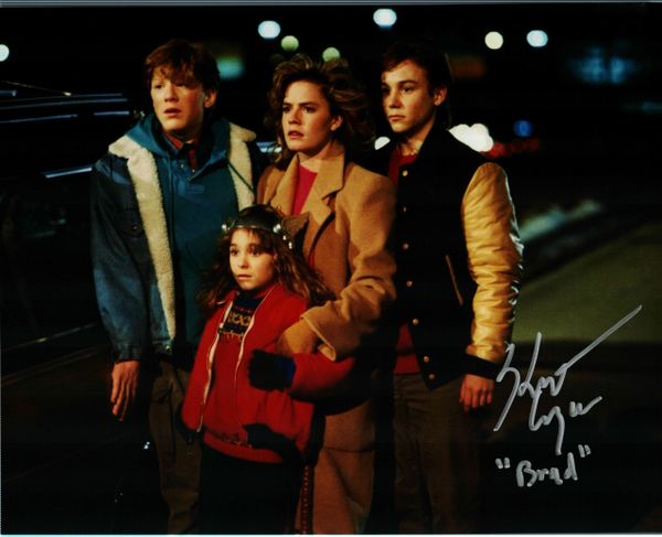 Keith Coogan autograph 8x10, Adventures of Babysitting, Brad inscription