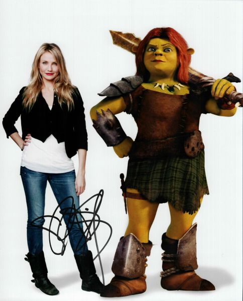 Cameron Diaz autograph 8x10, Shrek