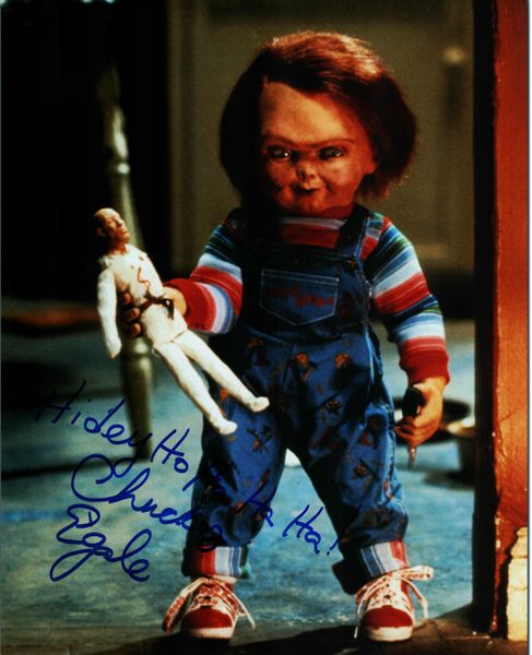 Ed Gale autograph 8x10, Child's Play, RARE inscription