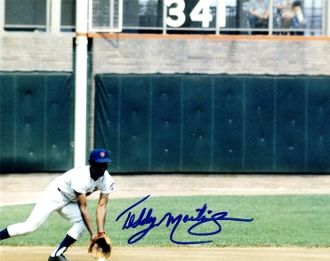 Ted Martinez autograph 8x10, New York Mets