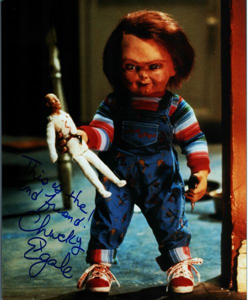 Ed Gale autograph 8x10, Child's Play, VERY COOL inscription
