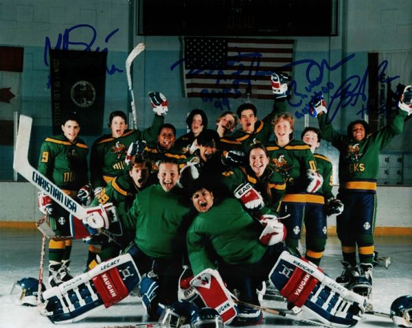 Brandon, Matt, Vincent and Garette autograph 8x10, The Mighty Ducks