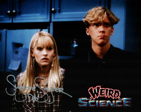 Suzanne Snyder autograph 8x10, Weird Science