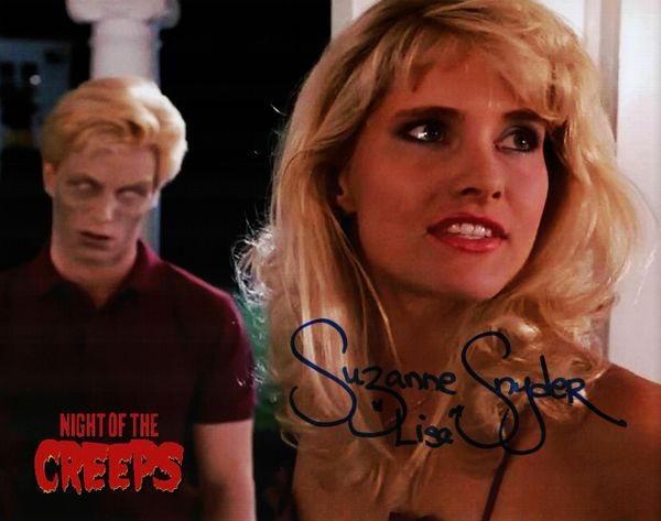 Suzanne Snyder autograph 8x10, Night of the Creeps