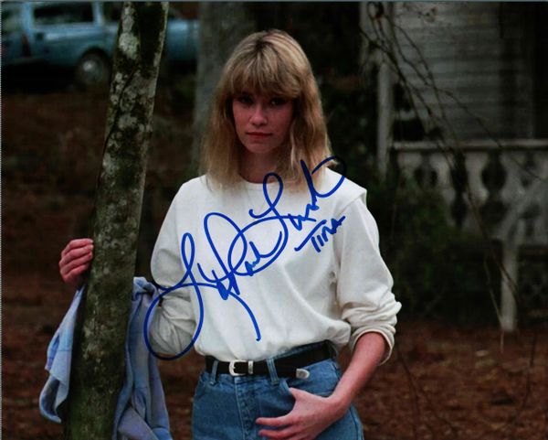 Lar Park Lincoln autographed 8x10, Friday the 13th part VII, Tina