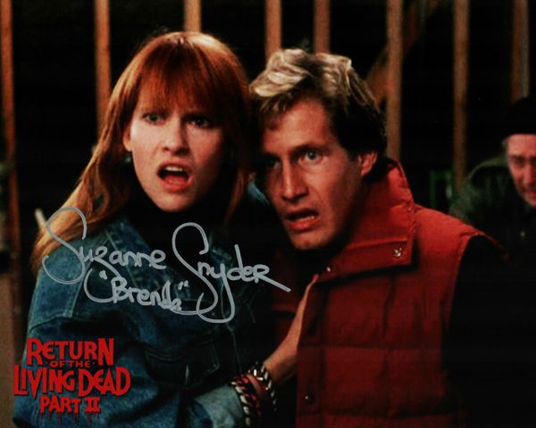 Suzanne Snyder autograph 8x10, Return of the Living Dead part II
