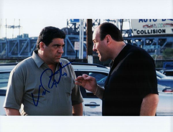 Vincent Pastore autograph 8x10, Sopranos