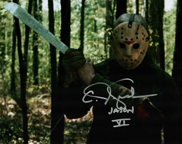 CJ Graham autograph 8x10, Friday the 13th part VI, Jason VI