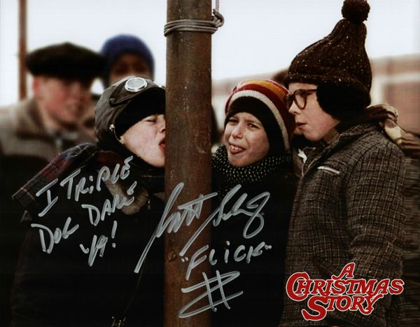 Scott Schwartz autograph 8x10, A Christmas Story, 2 inscriptions