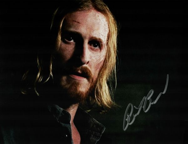 Austin Amelio autograph 8x10, The Walking Dead, Dwight, in silver