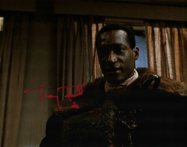 Tony Todd autograph 8x10, Candyman, in red paint pen