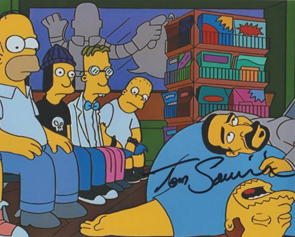 Tom Savini autograph 8x10, The Simpsons