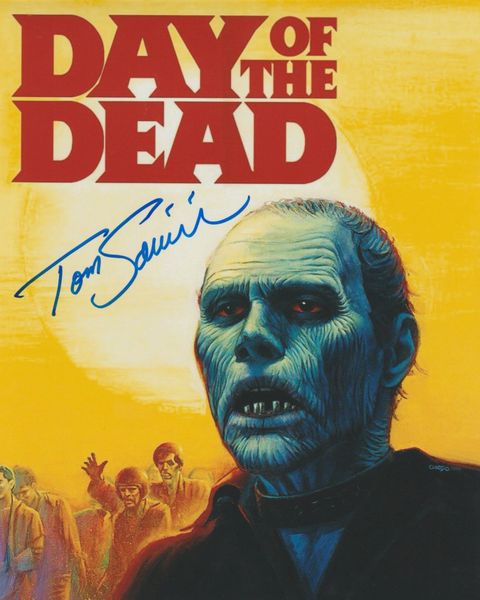 Tom Savini autograph 8x10, Day of the Dead