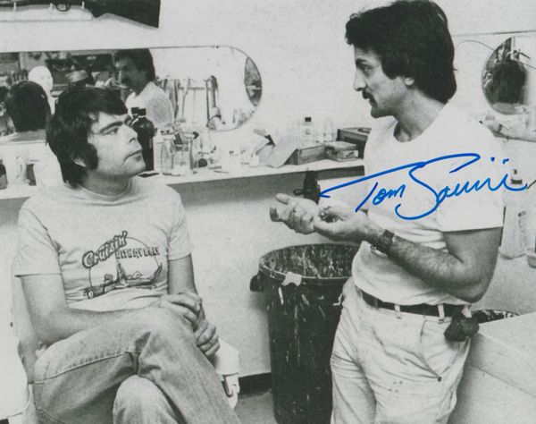 Tom Savini autograph 8x10, with Stephen King