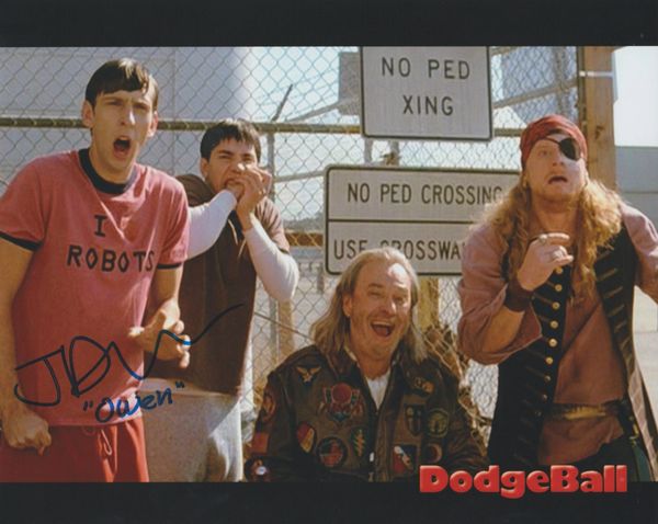 Joel David Moore autograph 8x10, Dodgeball, I Love Robots