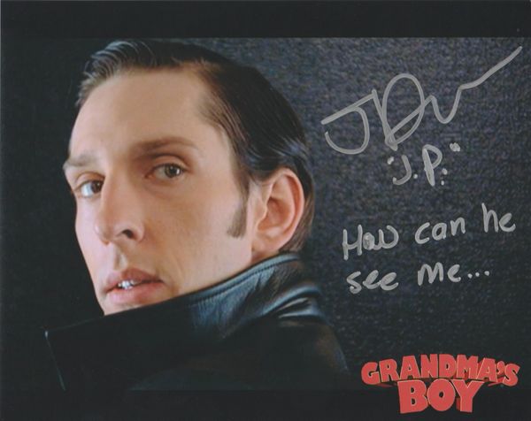 Joel David Moore autograph 8x10, Grandma's Boy with RARE inscription