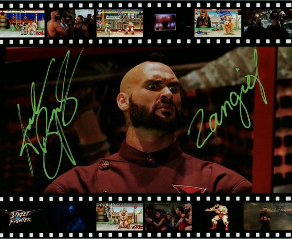 Andrew Bryniarski autograph 8x10, Street Fighter, Zangief