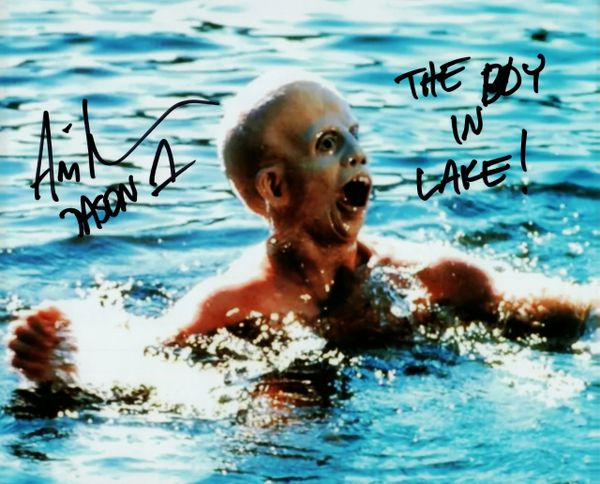 Ari Lehman autograph 8x10, Friday the 13th, Jason, 2 inscriptions