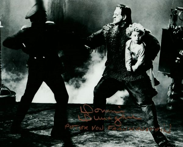 Donnie Dunagan autograph 8x10, Son of Frankenstein, Peter von Frankenstein