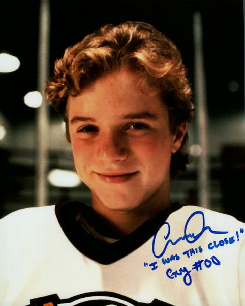 Garette Henson autograph 8x10, The Mighty Ducks, Guy #00 w/ quote