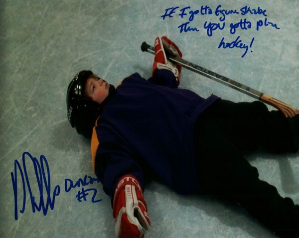 Danny Tamberelli autograph 8x10, The Mighty Ducks, Duncan #2 w/ COOL movie quote